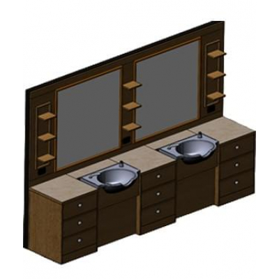 Мужское зеркало барбер Tivoli 2