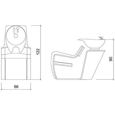 Мойка парикмахерская "BLACKWASH"