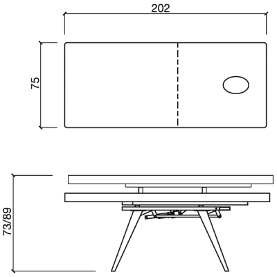 Кушетка массажная "SQUARE SURF MAC"