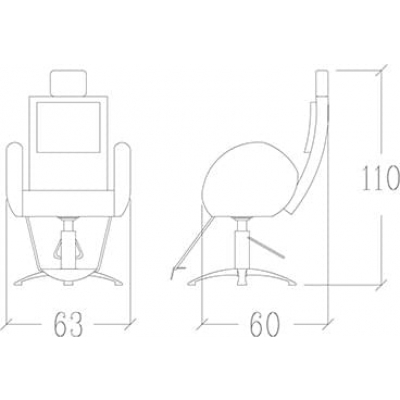 Кресло парикмахерское GINGERMAN
