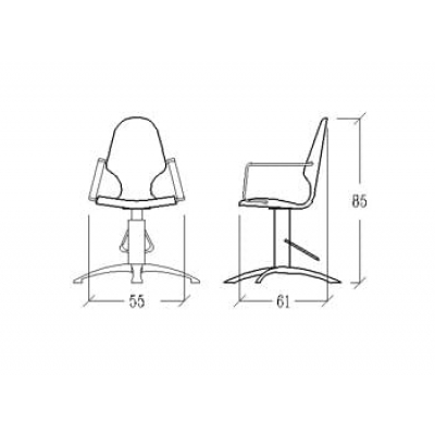 Кресло парикмахерское MYA