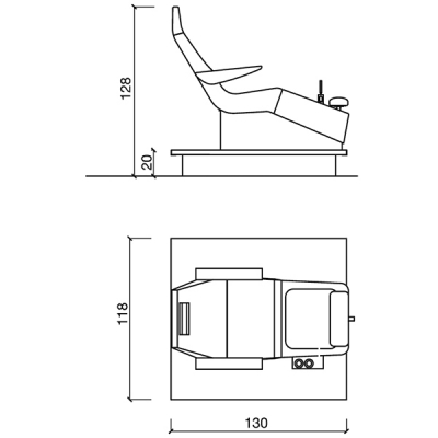 Педикюрный СПА комплекс "STREAMLINE PIPELESS DECK"