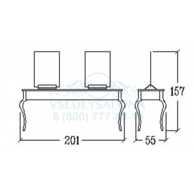 Двойное рабочее место мастера MARILYN ISLAND