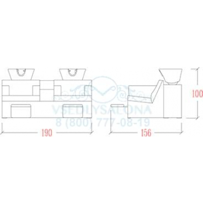 Мойка парикмахерская GALAXY WASH