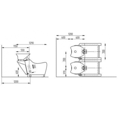 Мужская мойка барбер Chalice