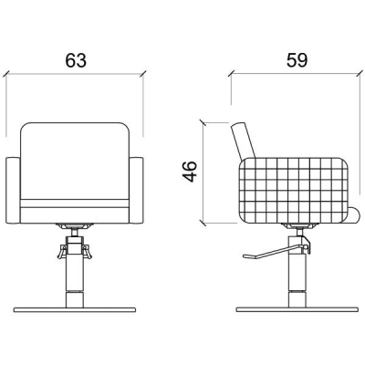 Кресло парикмахерское "OLMA CPT"