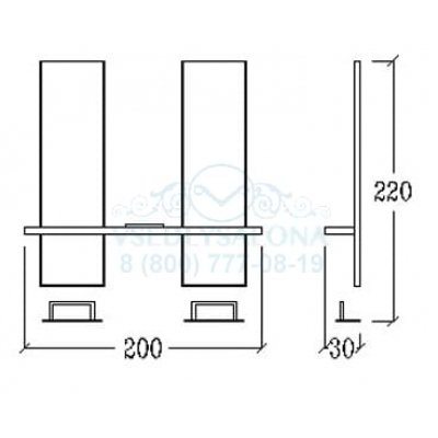 Двойное рабочее место мастера LULLABY DOUBLE