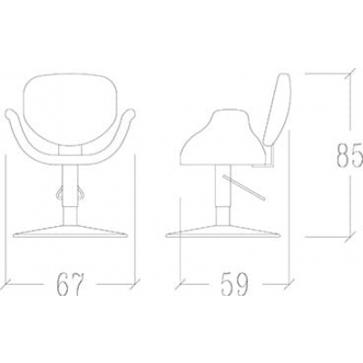Кресло парикмахерское CARNABY