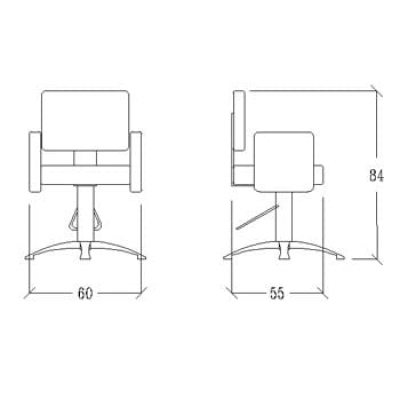 Кресло парикмахерское Cube