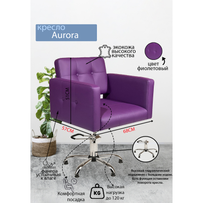 Парикмахерское кресло &quot;Aurora&quot; пятилучье