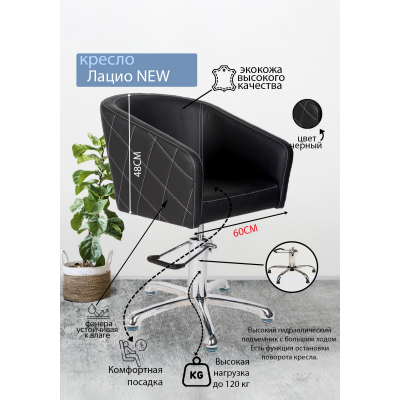 Парикмахерское кресло "Лацио NEW", пятилучье