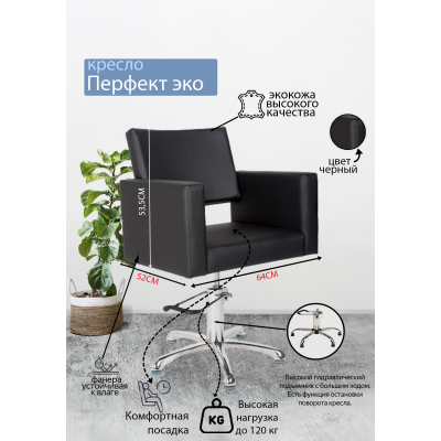 Парикмахерское кресло "Перфект ЭКО", пятилучье
