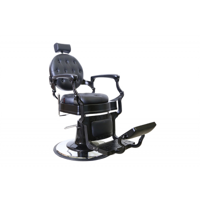 Кресло барбершоп "OLIMP BLACK"