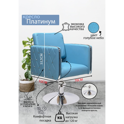 Парикмахерское кресло "Платинум", диск